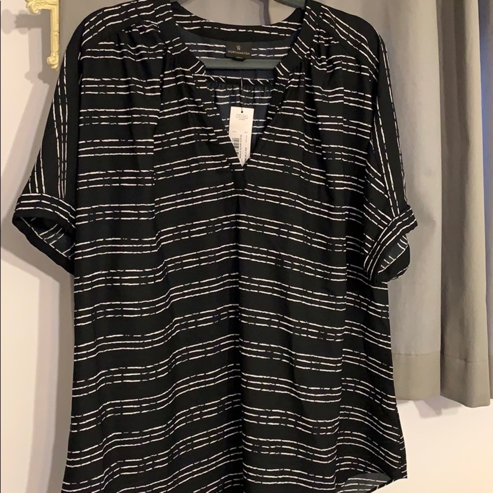 Striped Worthington blouse